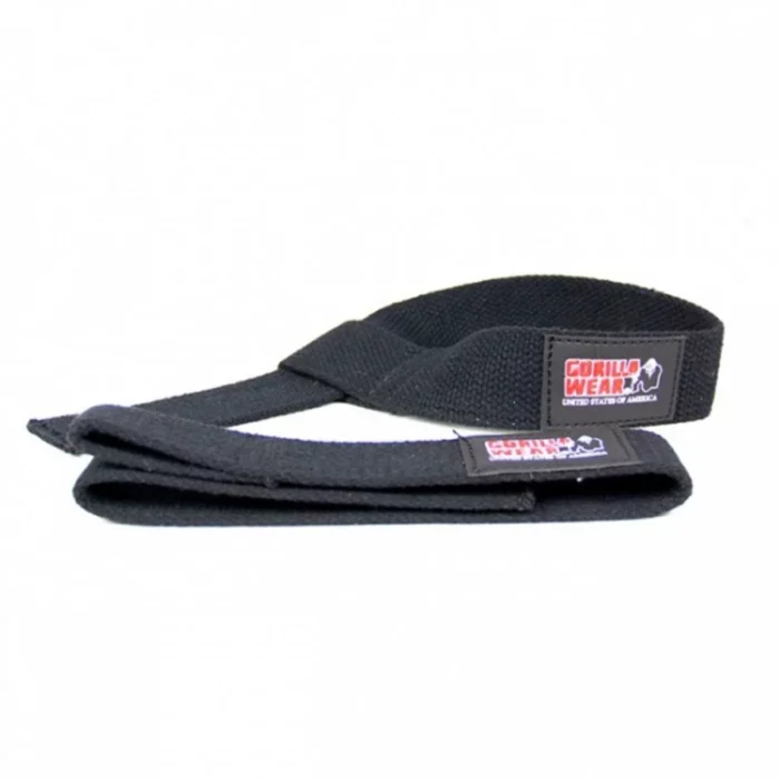 Gorilla Wear Non-Padded Lifting Straps - Sort - Bilde 1