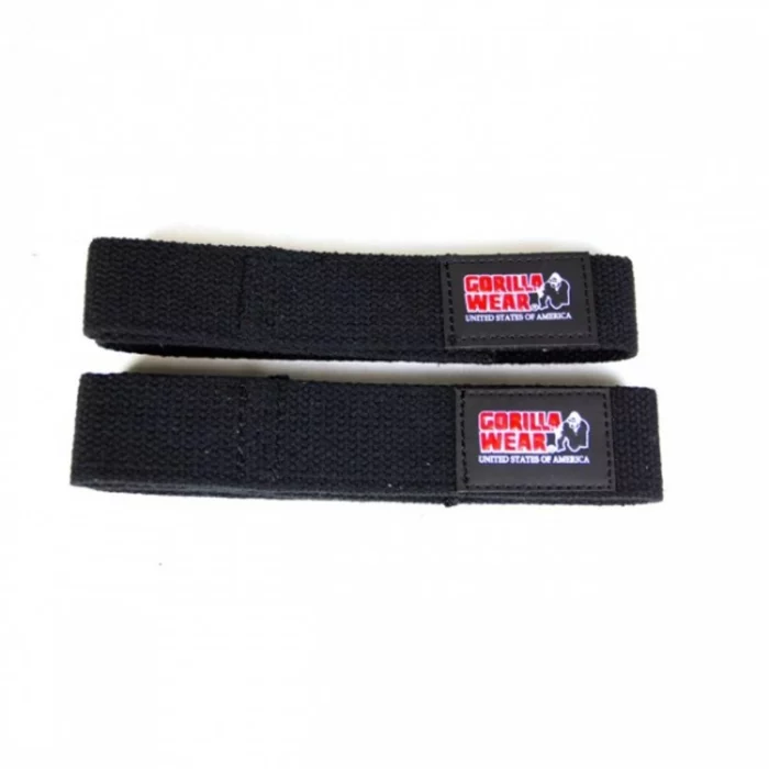 Gorilla Wear Non-Padded Lifting Straps - Sort - Bilde 2