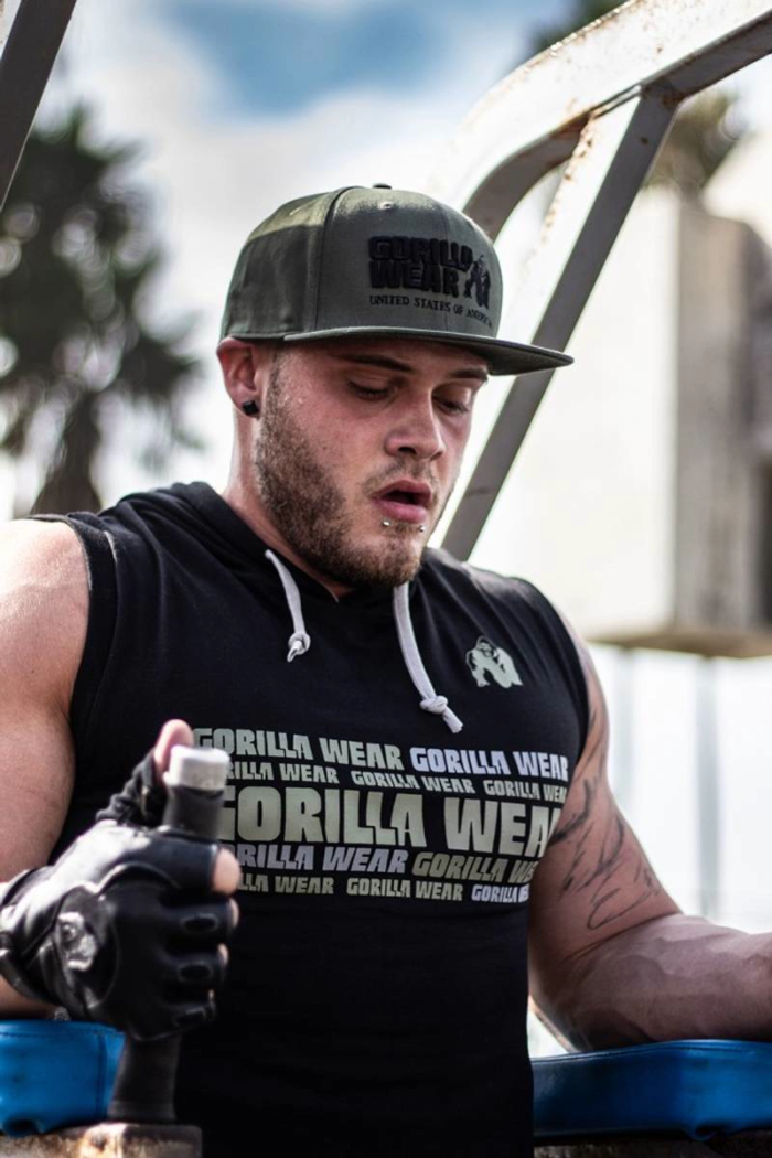 fg12043_4 Melbourne S/L Hooded T-shirt - Sort - Bilde 4