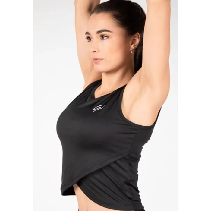 Estelle Twisted Crop Top - Sort - Bilde 4
