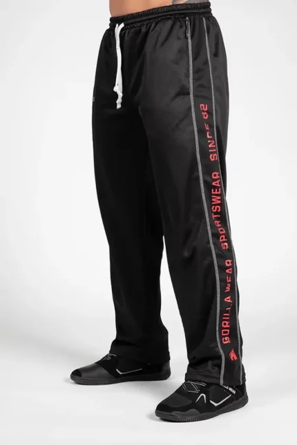 Functional Mesh Pants - Sort/Rød