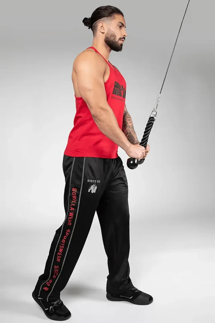 Functional Mesh Pants - Sort/Rød