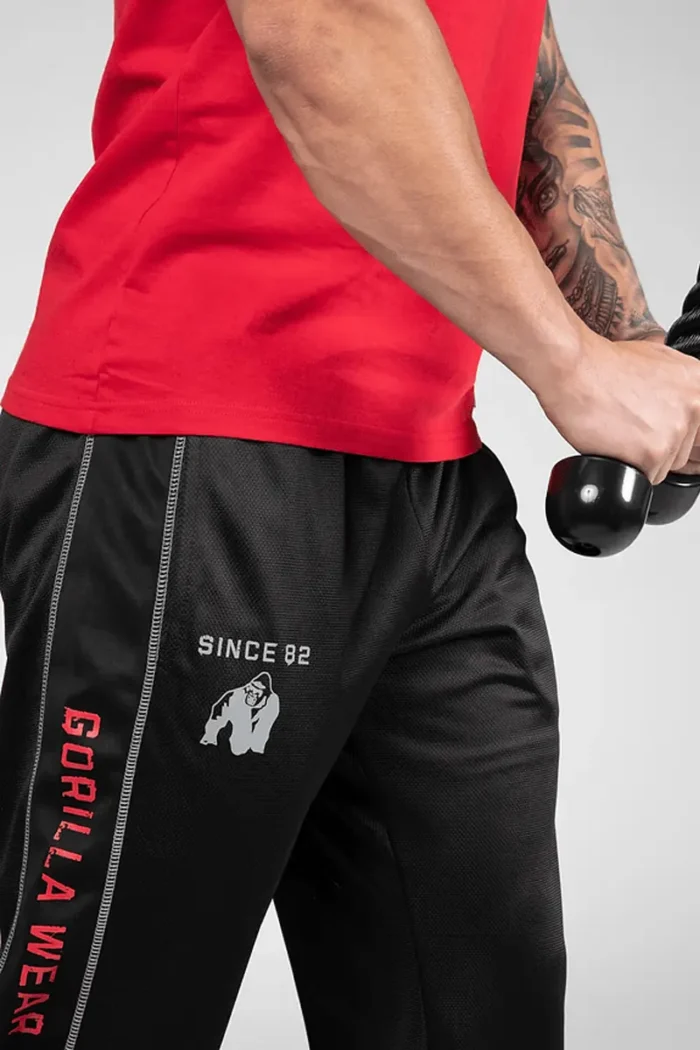 Functional Mesh Pants - Sort/Rød