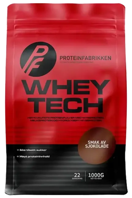 Proteinfabrikken Whey Tech Protein - 1000g â Chocolate