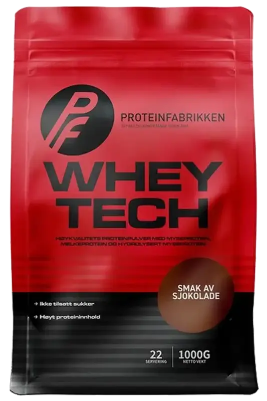 Proteinfabrikken Whey Tech Protein - 1000g â Chocolate