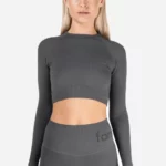Famme Rib Cropped LS