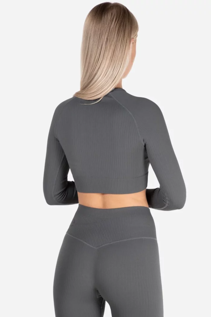 Famme Rib Cropped LS - Bilde 3