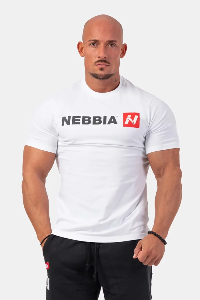 na292we_1 Nebbia Red "N" T-shirt - Bilde 9