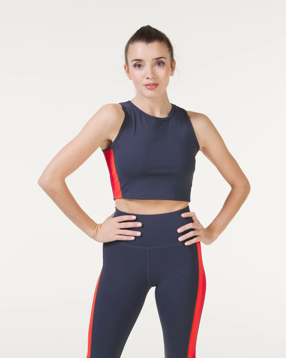 lyssctbe_1 LEVITY Sphere Stripe Crop Tank - Bilde 1