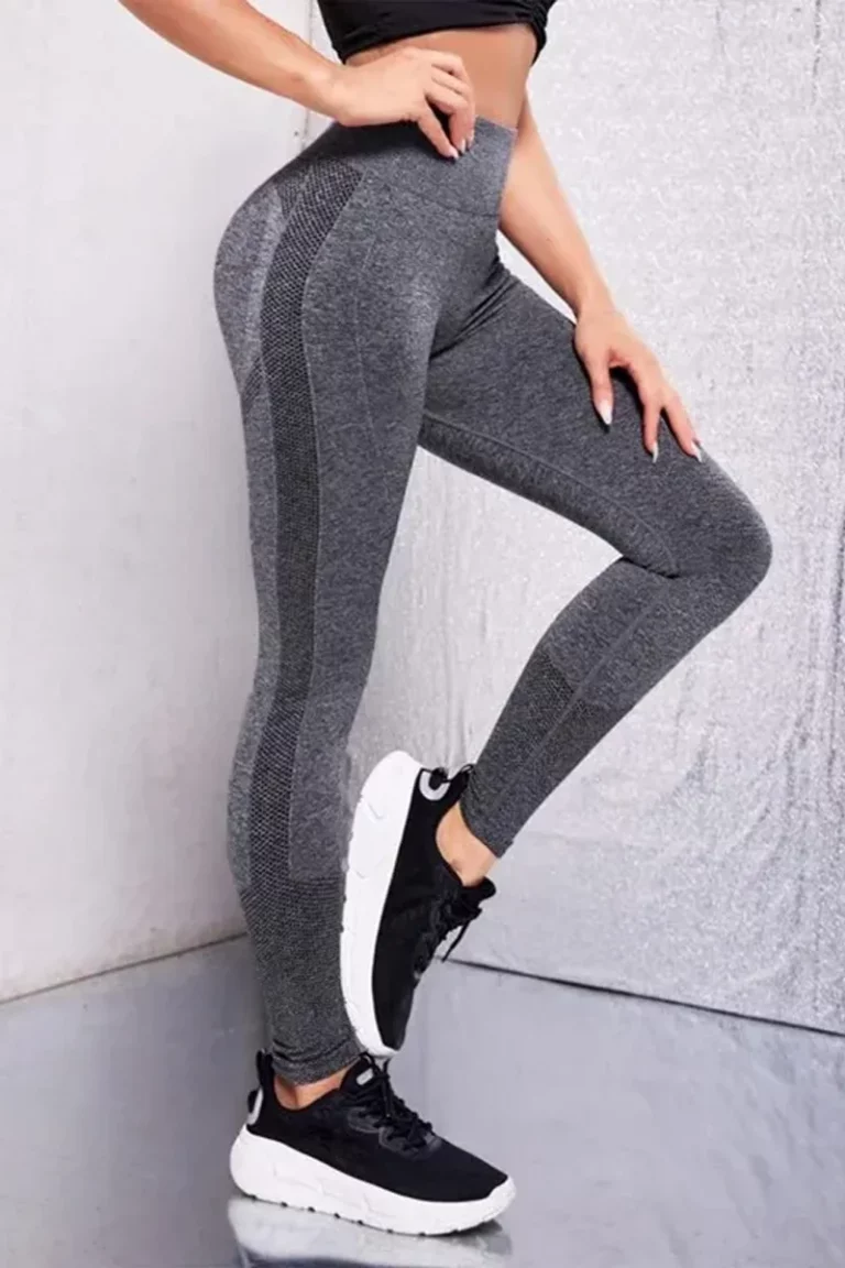 Sporty Seamless Comfort Tights – Grey – L