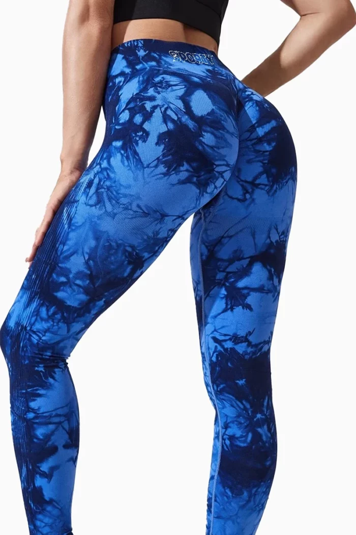 Sporty Tie Dye High-Waist Tights - Bilde 2