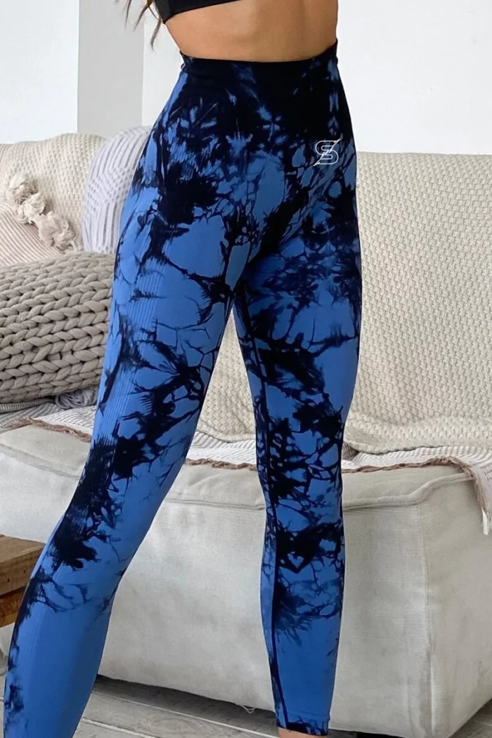 Sporty Tie Dye High-Waist Tights - Bilde 5