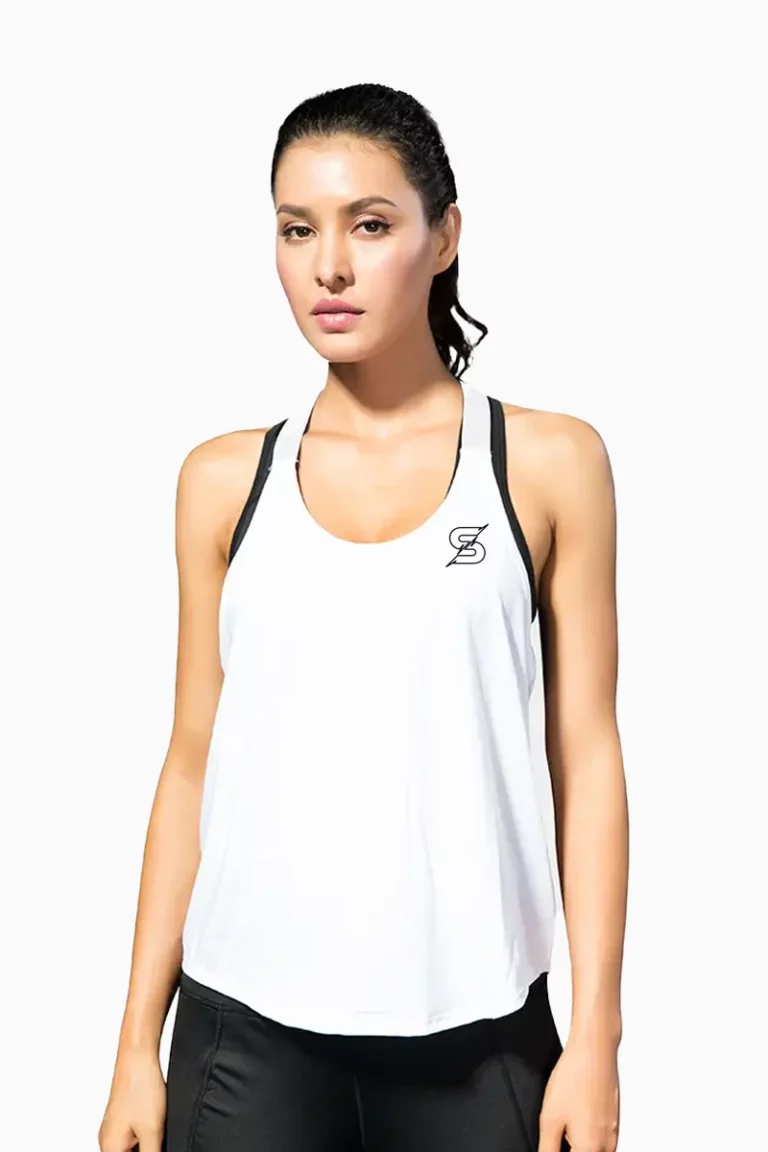 Sporty Energy Sport Singlet – White – XL
