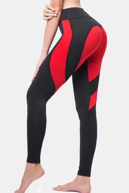 Sporty LPH Leggings – Red / Black – 2XL