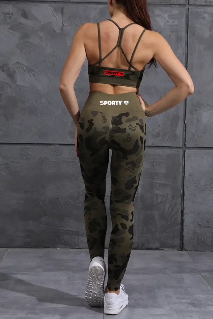 Sporty Camo Scrunch Leggings - Bilde 6