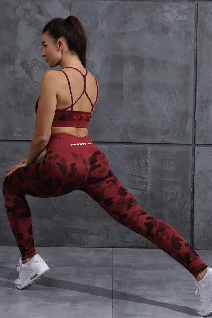 Sporty Camo Scrunch Leggings - Bilde 9