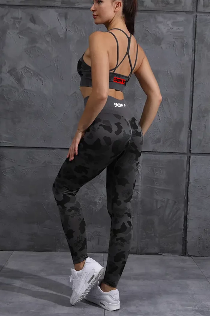 Sporty Camo Scrunch Leggings - Bilde 3