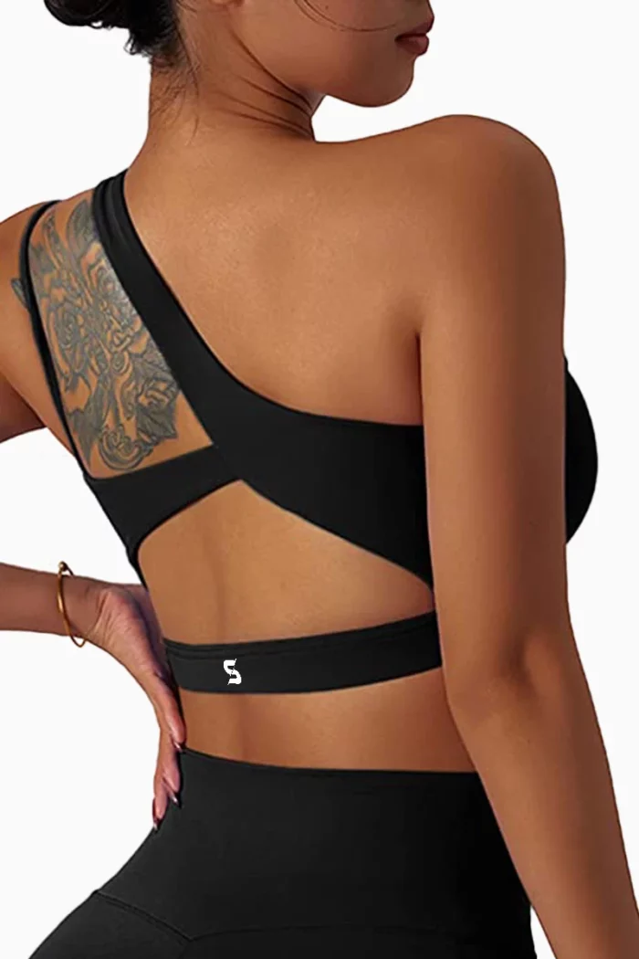 Sporty One-Shoulder Sports Bra - Bilde 2