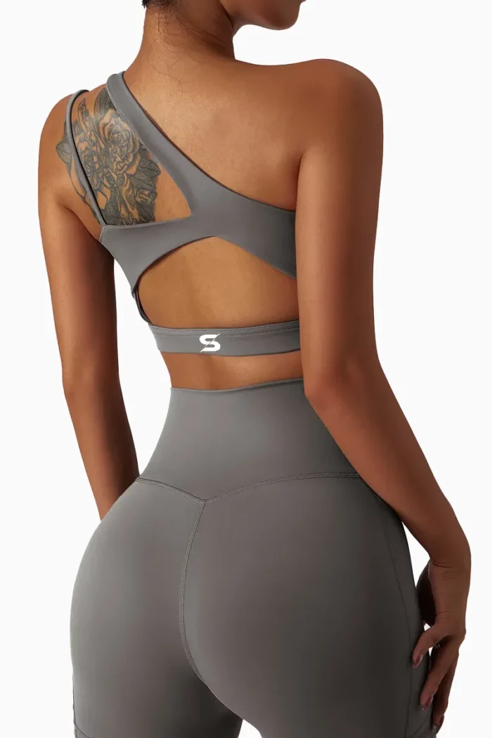 Sporty One-Shoulder Sports Bra - Bilde 4