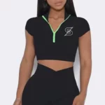 Sporty Classic Short Sleeve Half Zip