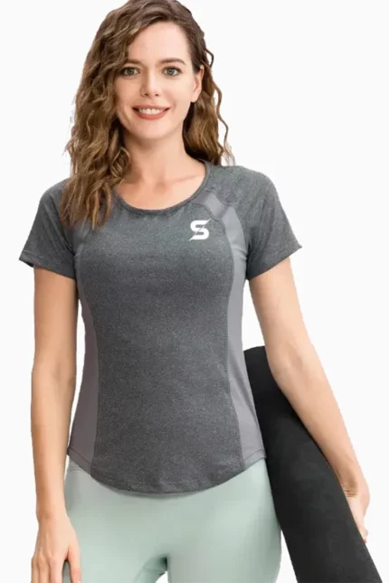 Sporty Stretchy Workout T-shirt