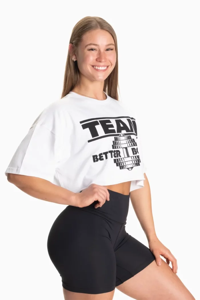 Better Bodies Team Onesize Tee – White – One Size Better Bodies Team Onesize Tee – White – One Size