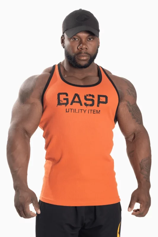 Gasp Ribbed T-Back – Flame – XXL