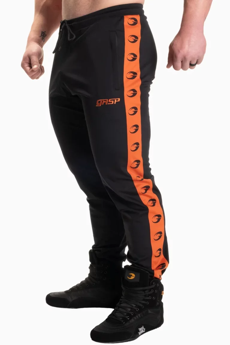 Gasp Track Suit Pants – Black/Flame – 3XL