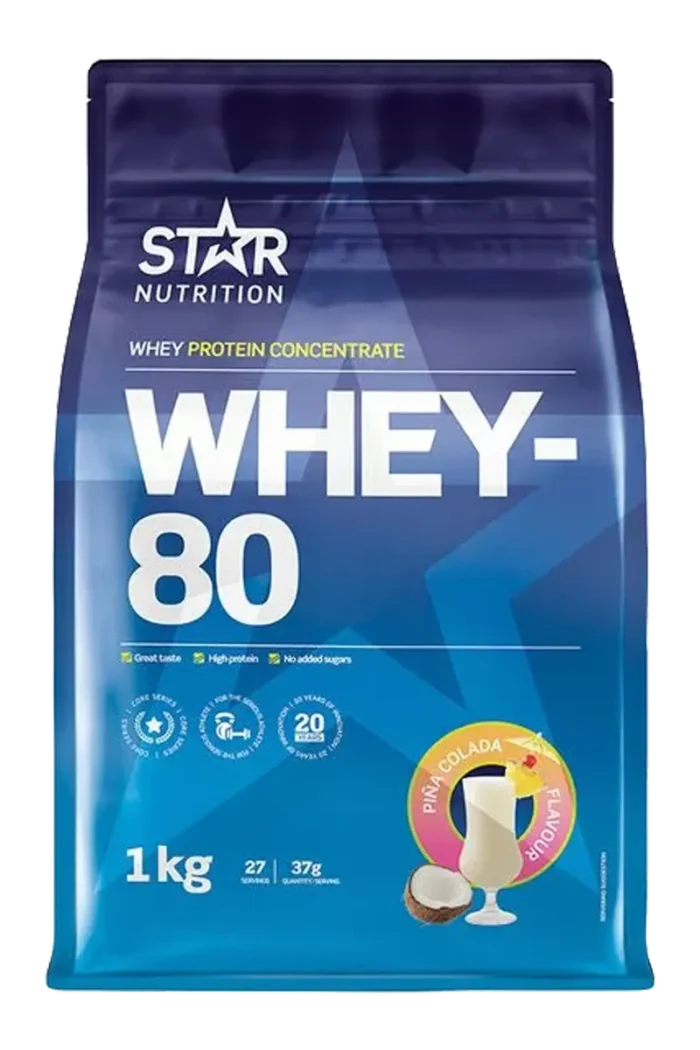 Star Nutrition Whey-80 Protein - 1kg – Piña Colada