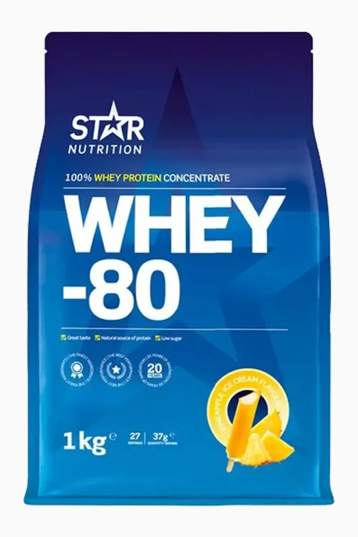 Star Nutrition Whey-80 Protein - 1kg – Pineapple Ice Cream