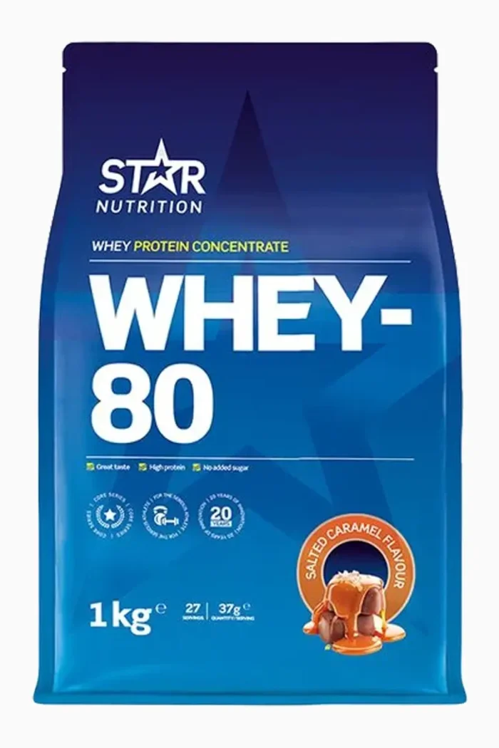Star Nutrition Whey-80 Protein - 1kg - Bilde 2