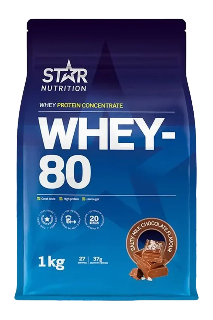 Star Nutrition Whey-80 Protein - 1kg – Salty Milk Chocolate