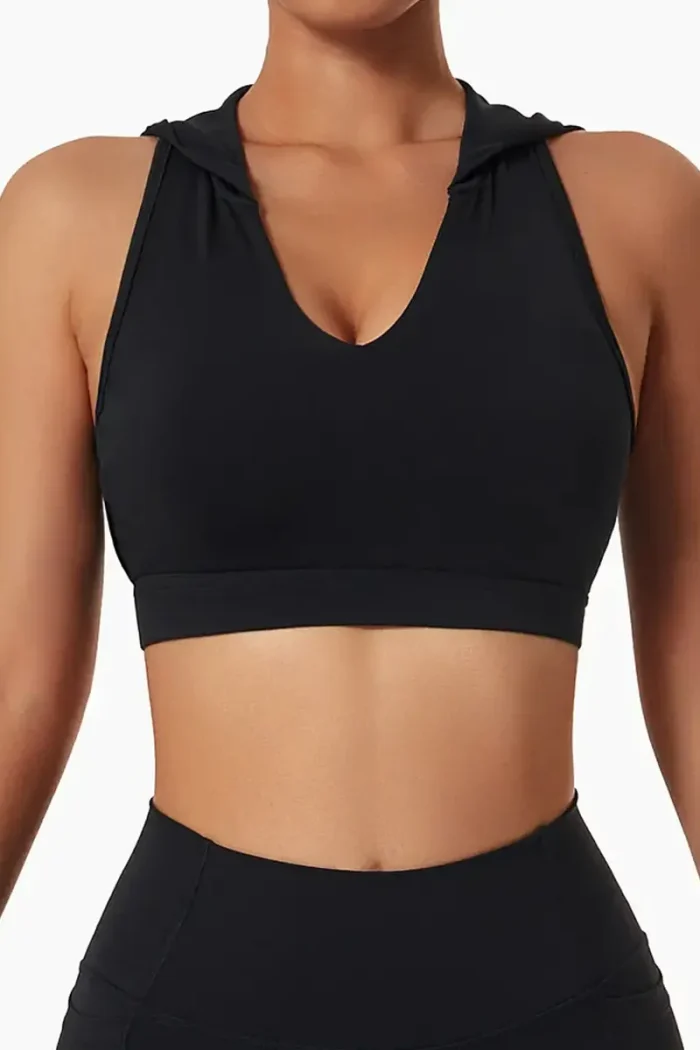 Crop Top Hoodie Sleeveless - Bilde 4