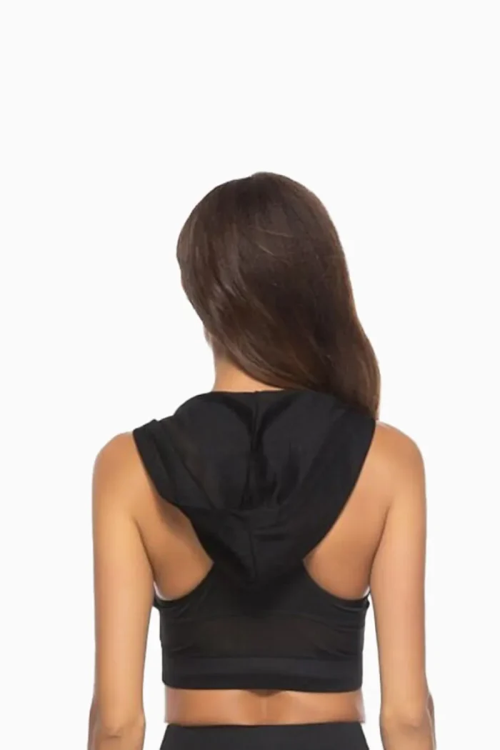 Crop Top Hoodie Sleeveless - Bilde 6