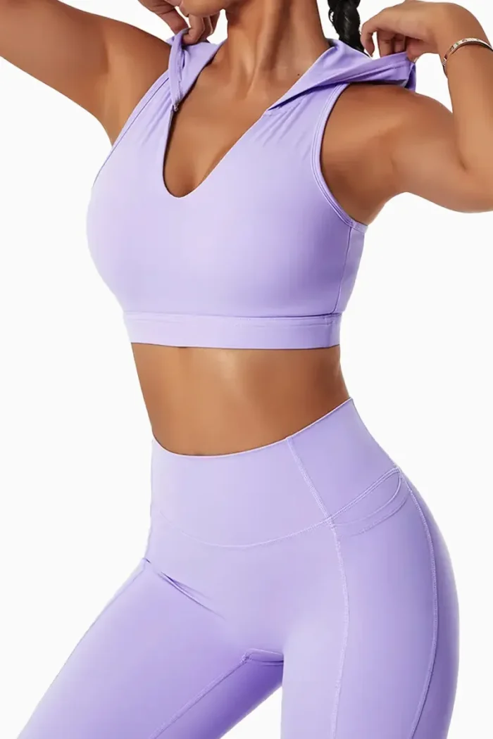 Crop Top Hoodie Sleeveless - Bilde 2