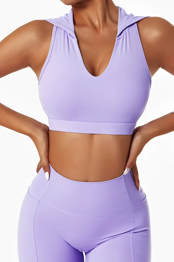 Crop Top Hoodie Sleeveless - Bilde 3