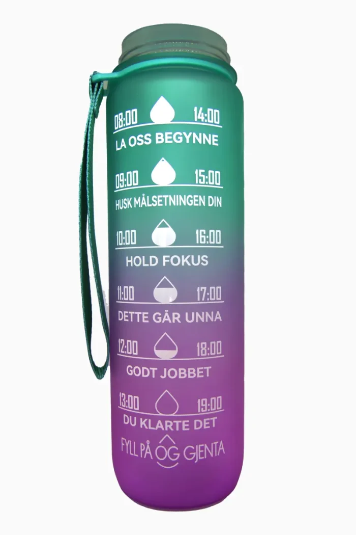 Sporty Motivasjon Drikkeflaske - 1 liter - Bilde 3