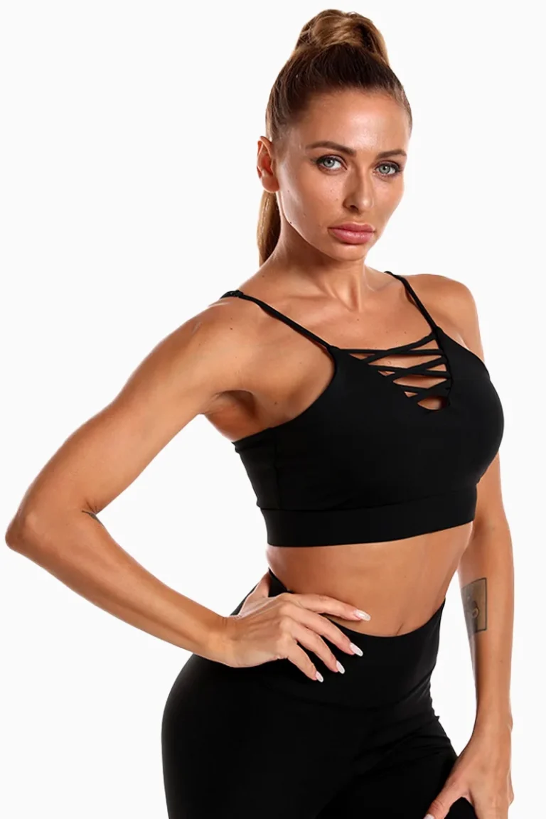 Sporty Rush Seamless Sports Bra – Black – L