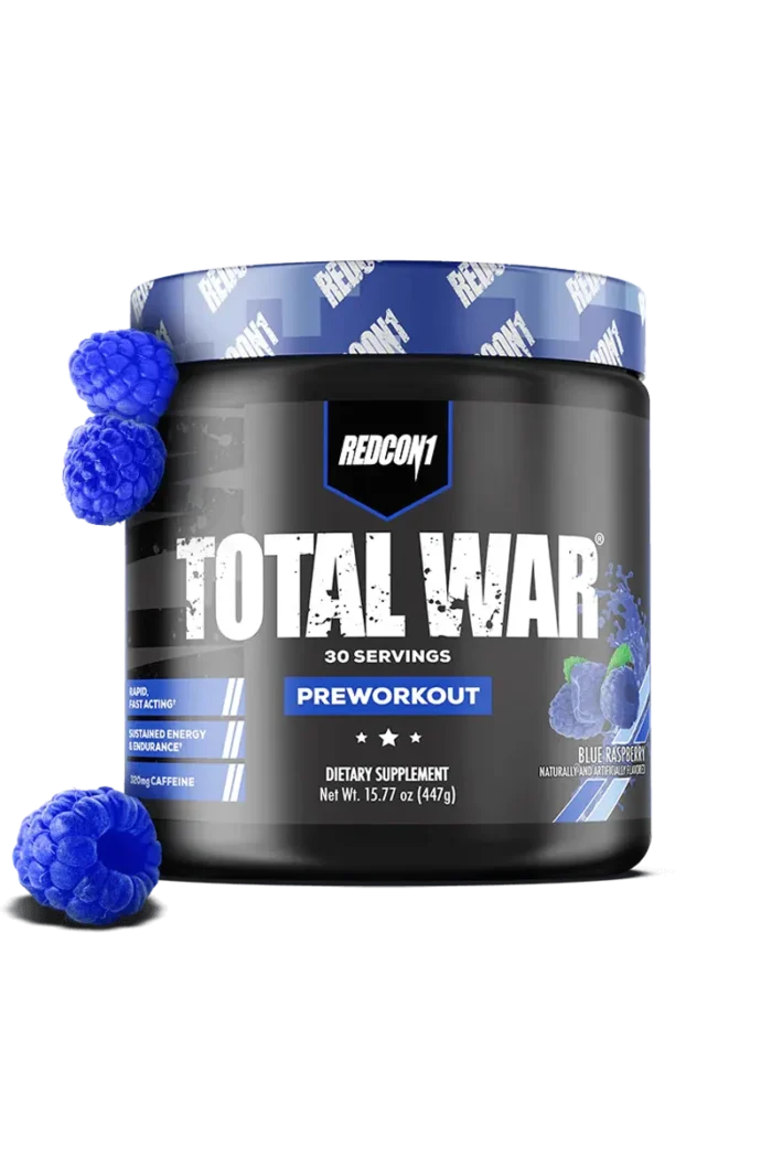 Redcon1 Total War PWO - 421g/441g – Blue Raspberry Redcon1 Total War PWO - 421g/441g – Blue Raspberry