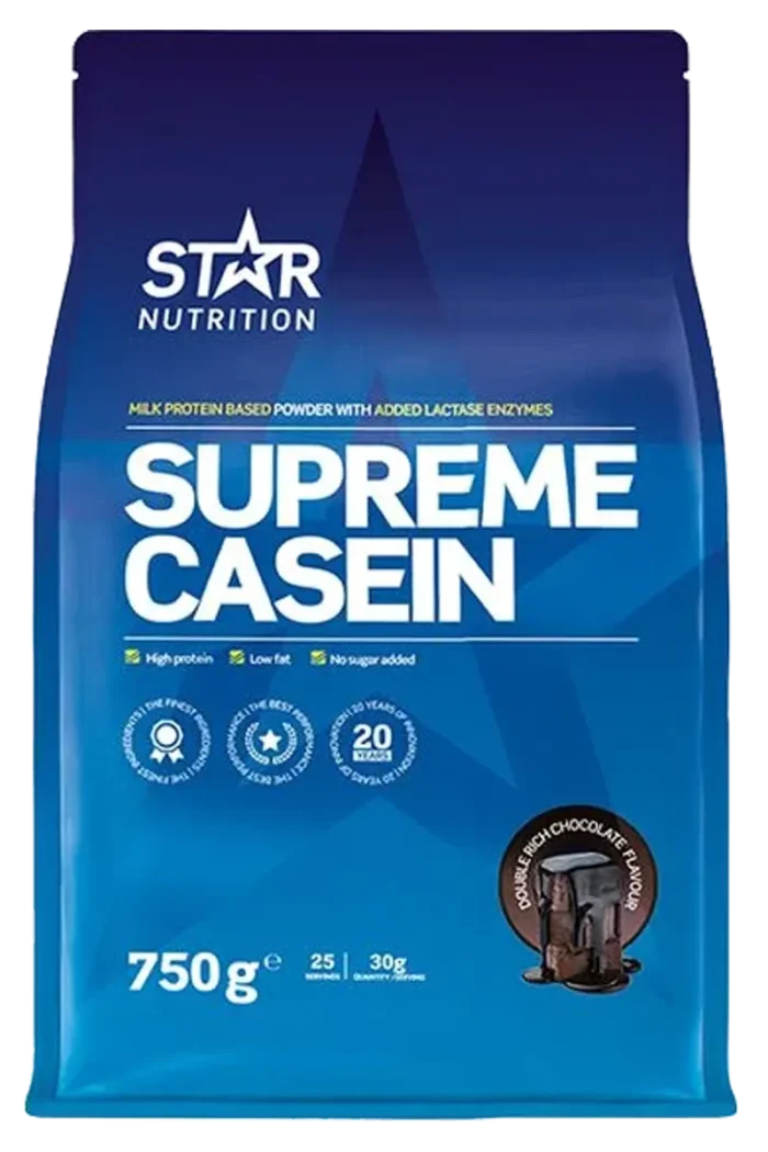 Star Nutrition Supreme Casein - 750g – Double Rich Chocolate Star Nutrition Supreme Casein - 750g – Double Rich Chocolate