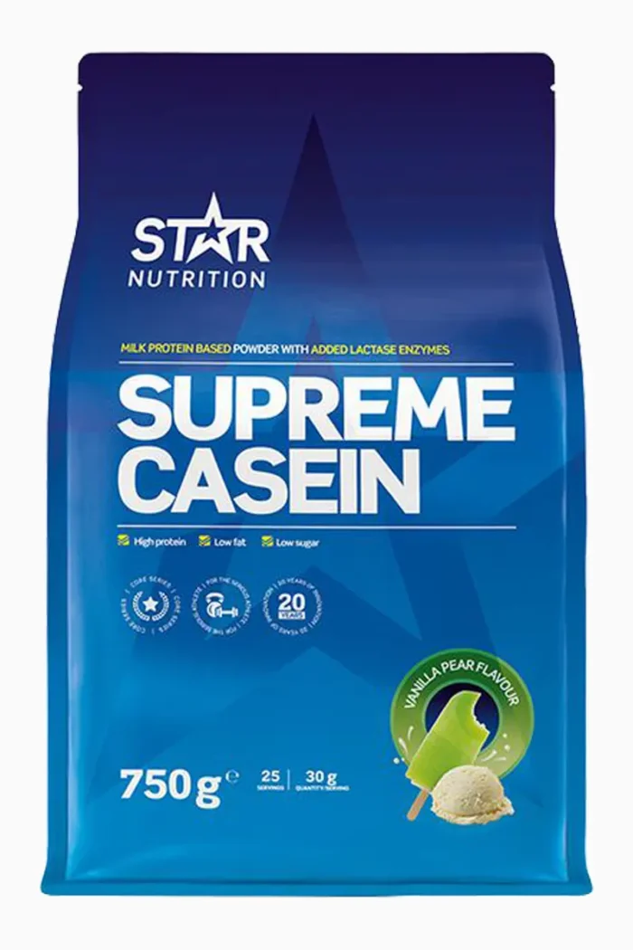Star Nutrition Supreme Casein - 750g – Vanilla Pear Star Nutrition Supreme Casein - 750g – Vanilla Pear