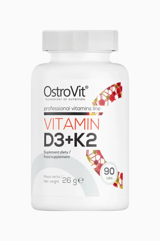 OstroVit Vitamin D3+K2 - 90 tabletter  Vitaminer