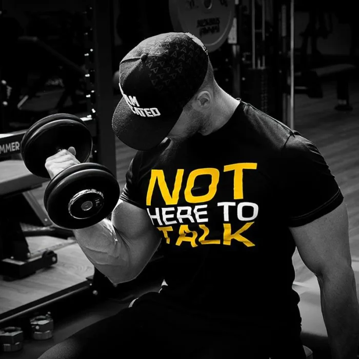 Dedicated Premium T-Shirt - Not Here To Talk - Bilde 4