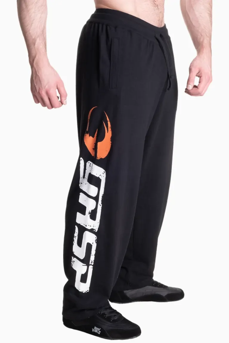 Gasp Sweatpants Treningsbukse – Sort/hvit – S