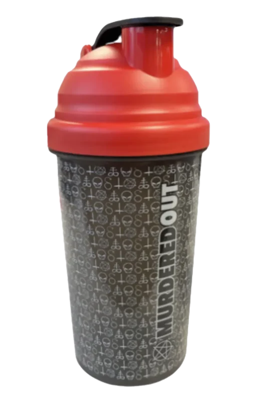 Murdered Out Shakermate - 600ml Sort/Rød
