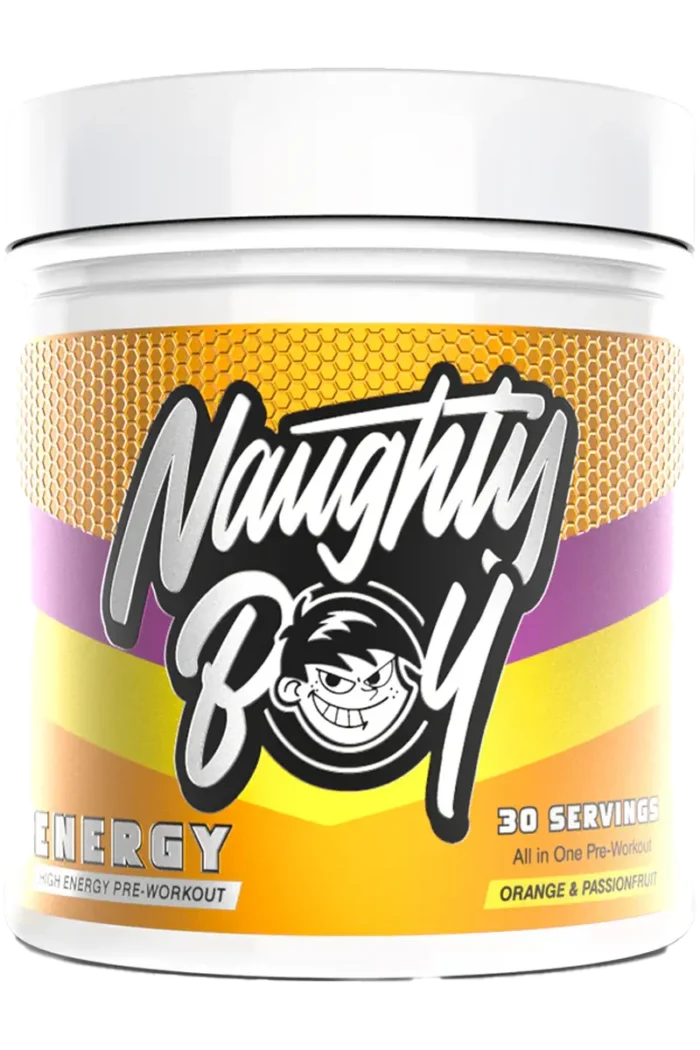 NaughtyBoy® Energy PWO - 390g – Orange & Passionfruit NaughtyBoy® Energy PWO - 390g – Orange & Passionfruit