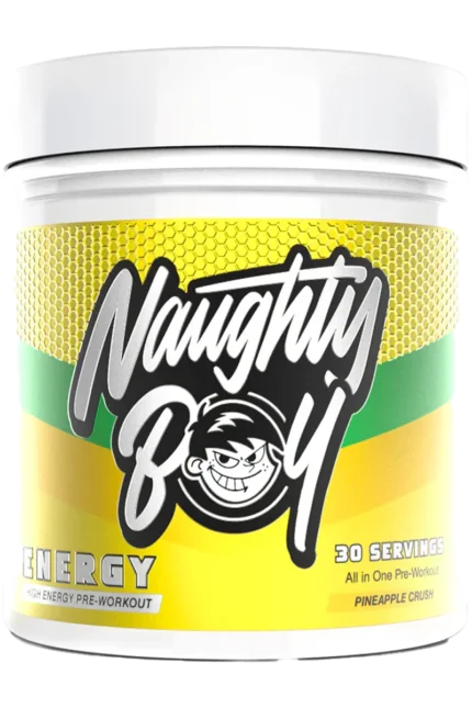 NaughtyBoyÂź Energy PWO - 390g â Pineapple Crush