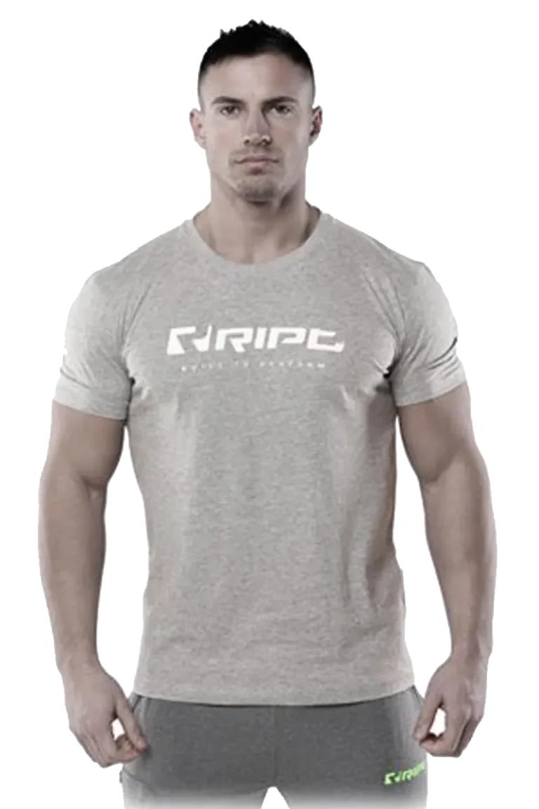 Ript Performence Logo T-shirt - Grey – S