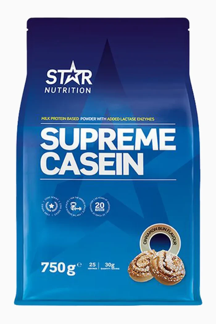 Star Nutrition Supreme Casein - 750g – Cinnamon Bun Star Nutrition Supreme Casein - 750g – Cinnamon Bun