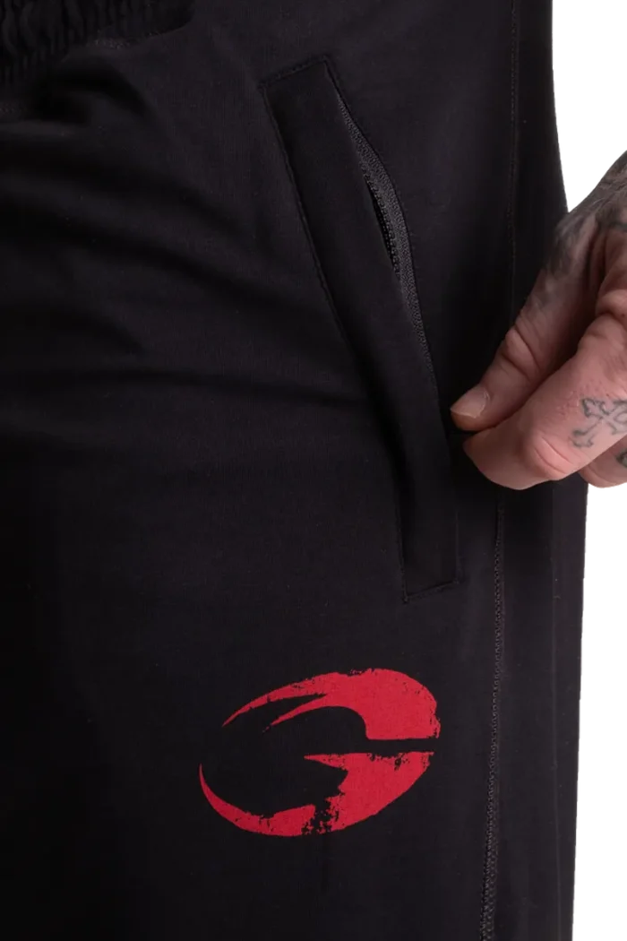 Gasp Vintage Sweatpants - Svart/Rød Treningsbukse - Bilde 5